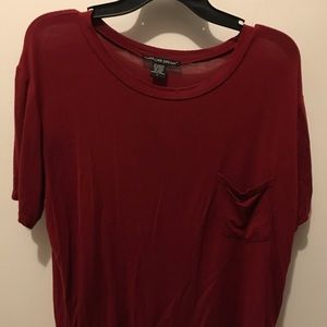 Dark Red / Burgundy Crop Top